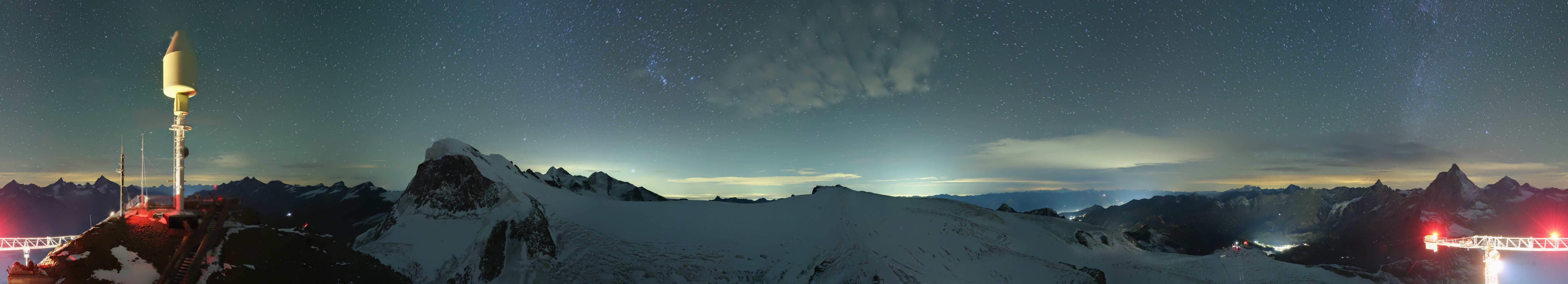 Archived image Webcam Kleinmatterhorn Zermatt