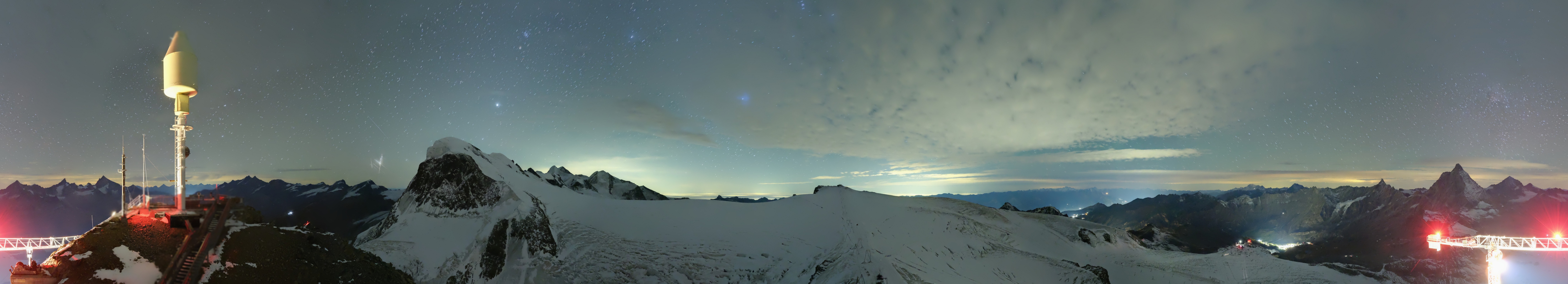 Archived image Webcam Kleinmatterhorn Zermatt