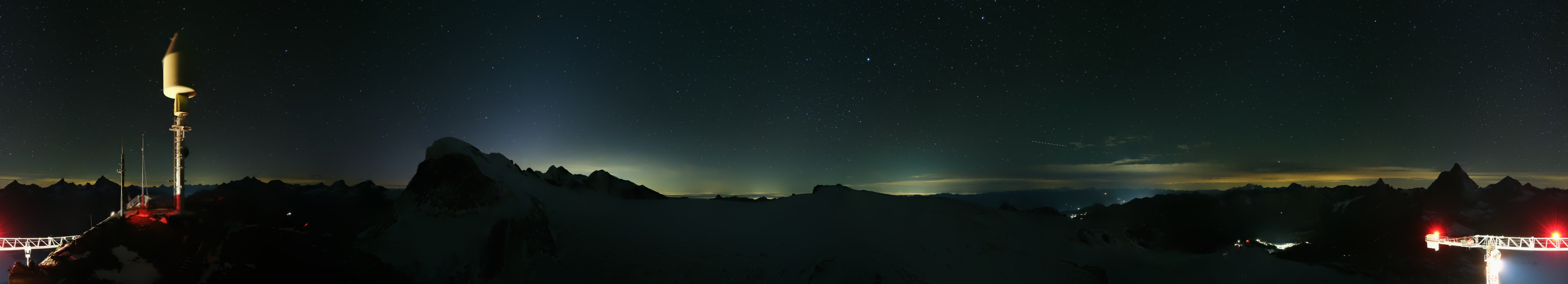 Archived image Webcam Kleinmatterhorn Zermatt