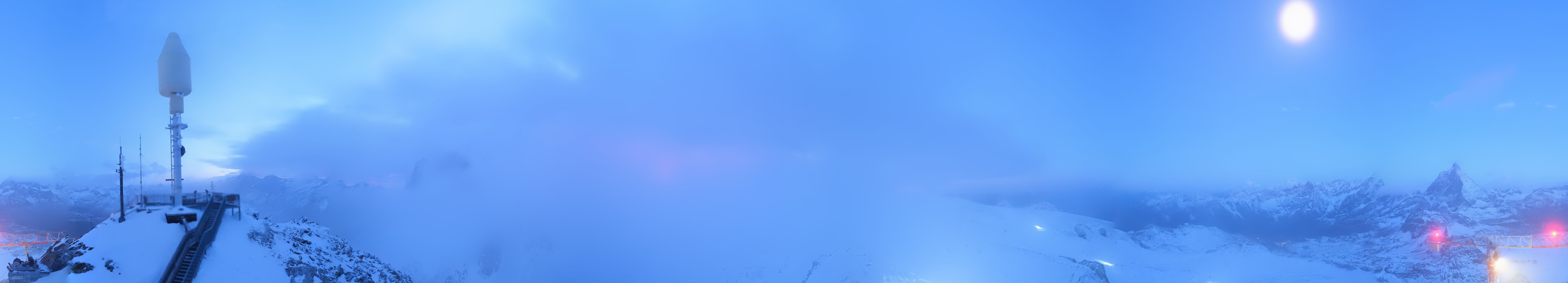 Archived image Webcam Kleinmatterhorn Zermatt