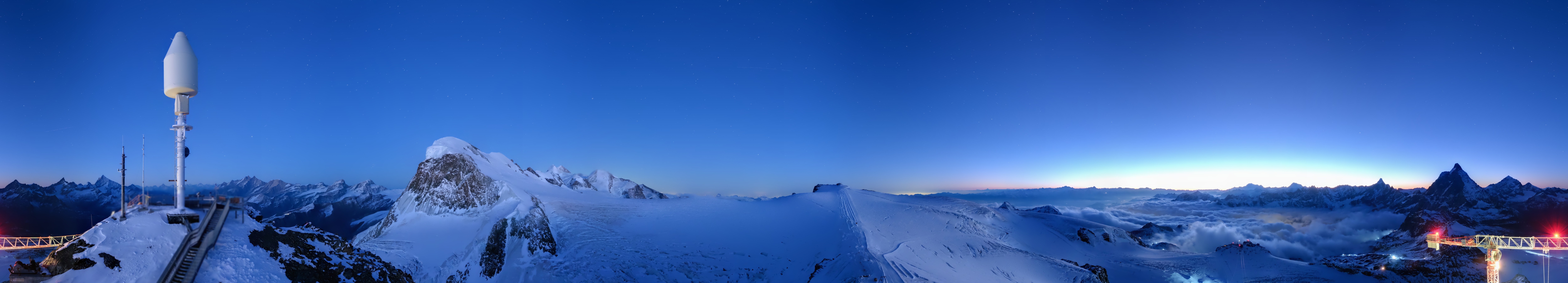 Archiv Foto Webcam Kleinmatterhorn Zermatt
