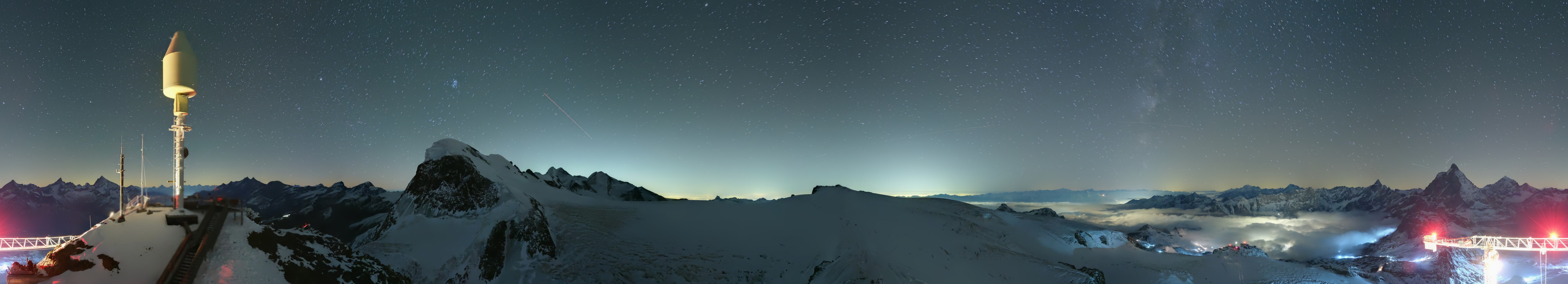 Archiv Foto Webcam Kleinmatterhorn Zermatt