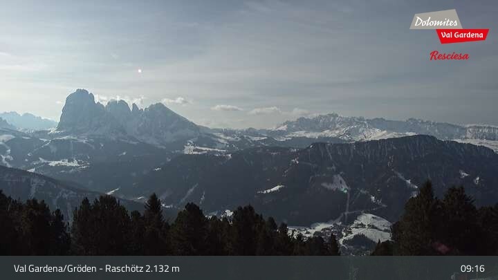 Archiv Foto Webcam Raschötz - St. Ulrich