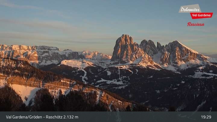 Archiv Foto Webcam Raschötz - St. Ulrich