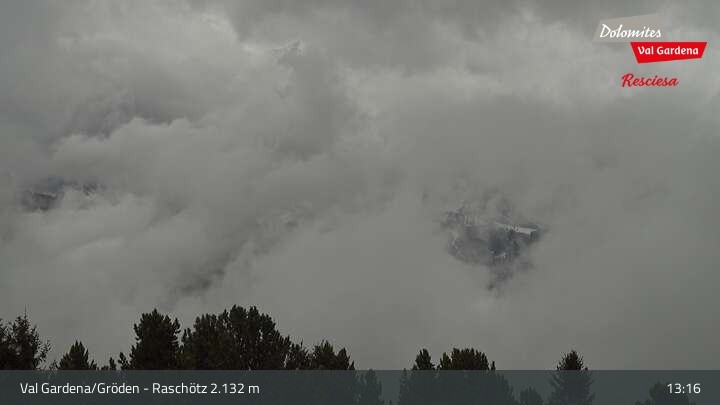 Archiv Foto Webcam Raschötz - St. Ulrich