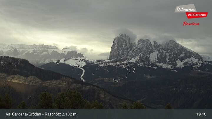 Archiv Foto Webcam Raschötz - St. Ulrich