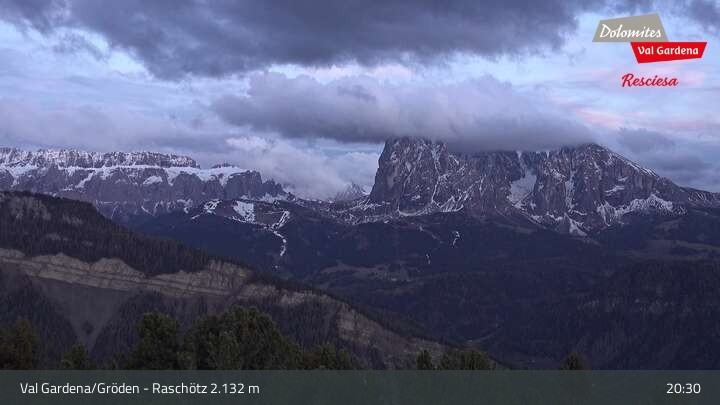 Archiv Foto Webcam Raschötz - St. Ulrich