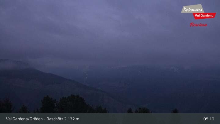 Archiv Foto Webcam Raschötz - St. Ulrich