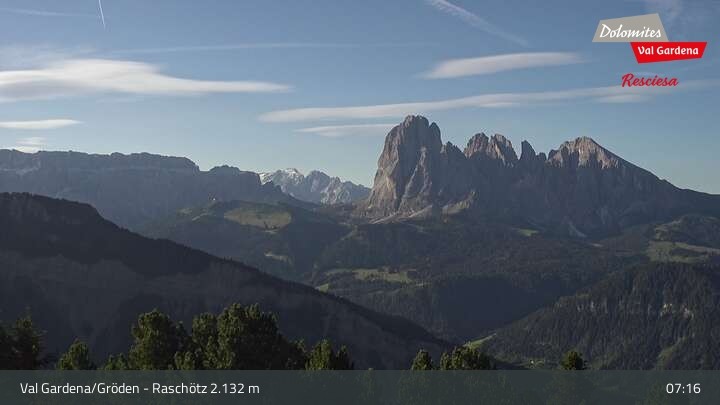 Archiv Foto Webcam Raschötz - St. Ulrich