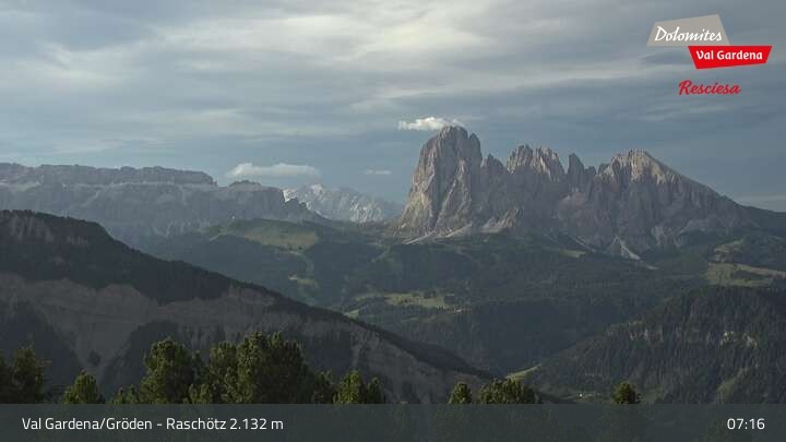 Archiv Foto Webcam Raschötz - St. Ulrich