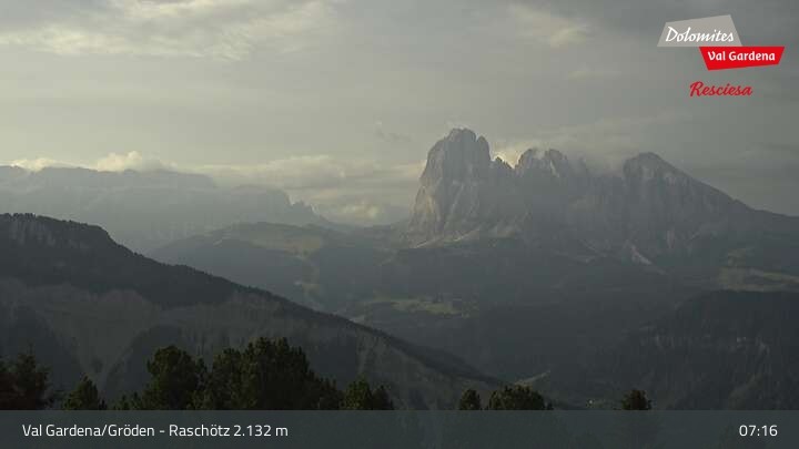 Archiv Foto Webcam Raschötz - St. Ulrich