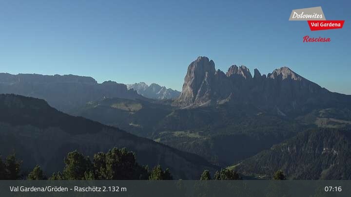 Archiv Foto Webcam Raschötz - St. Ulrich