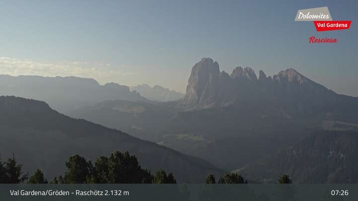 Archiv Foto Webcam Raschötz - St. Ulrich