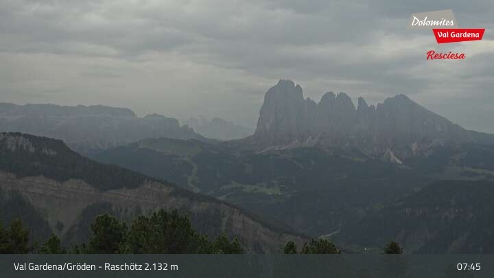 Archiv Foto Webcam Raschötz - St. Ulrich