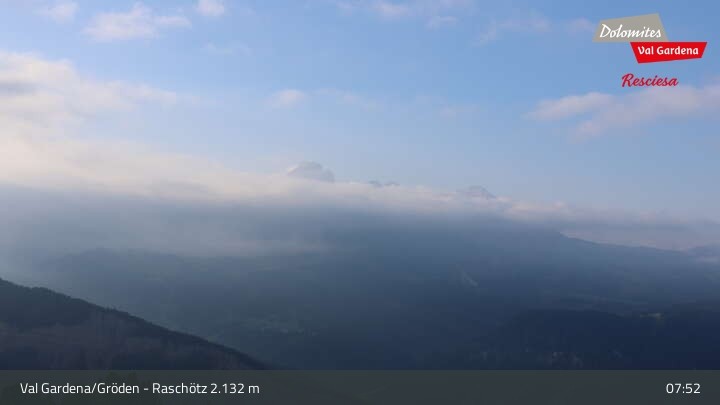 Archiv Foto Webcam Raschötz - St. Ulrich