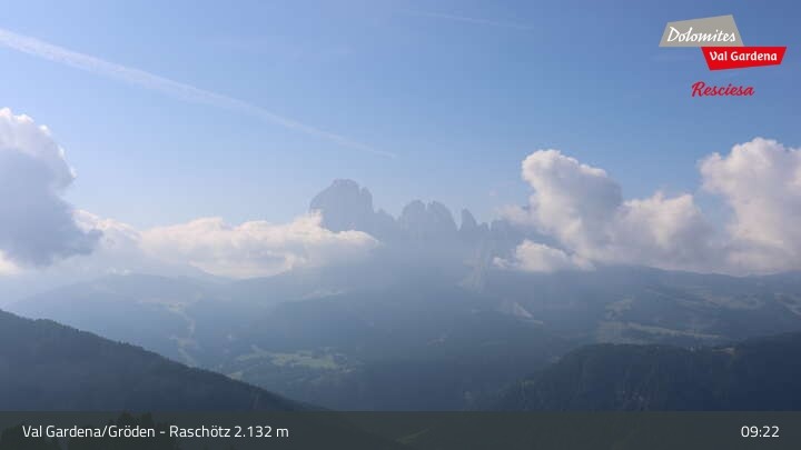 Archiv Foto Webcam Raschötz - St. Ulrich