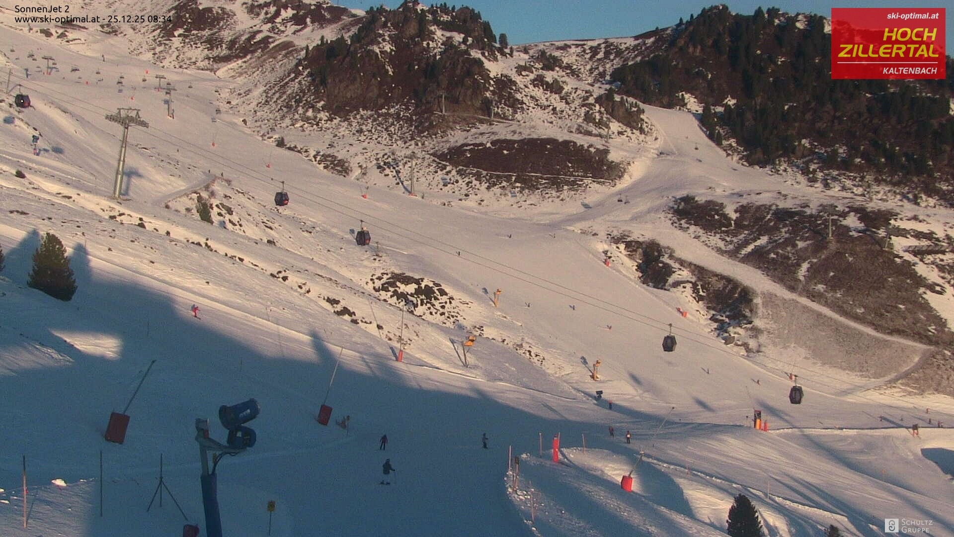 Archiv Foto Webcam Hochzillertal: Blick zum Sonnjet 2