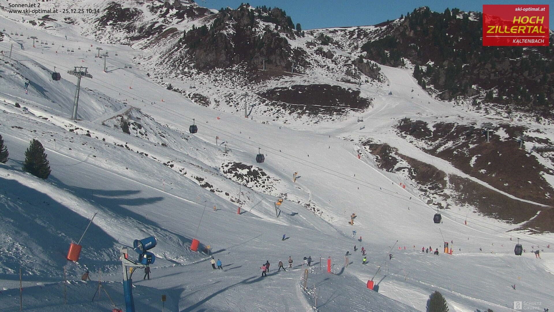 Archiv Foto Webcam Hochzillertal: Blick zum Sonnjet 2