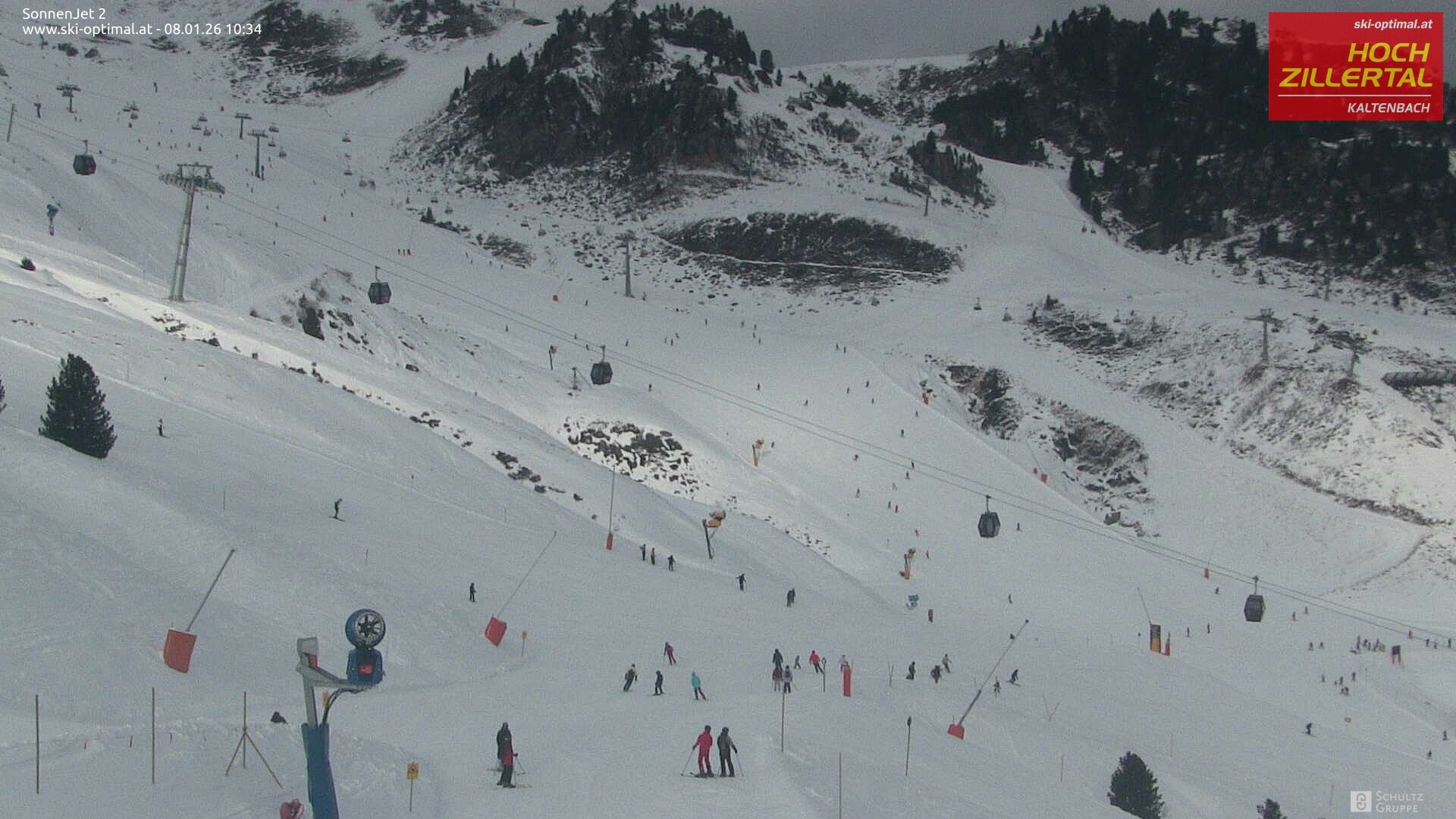 Archiv Foto Webcam Hochzillertal: Blick zum Sonnjet 2
