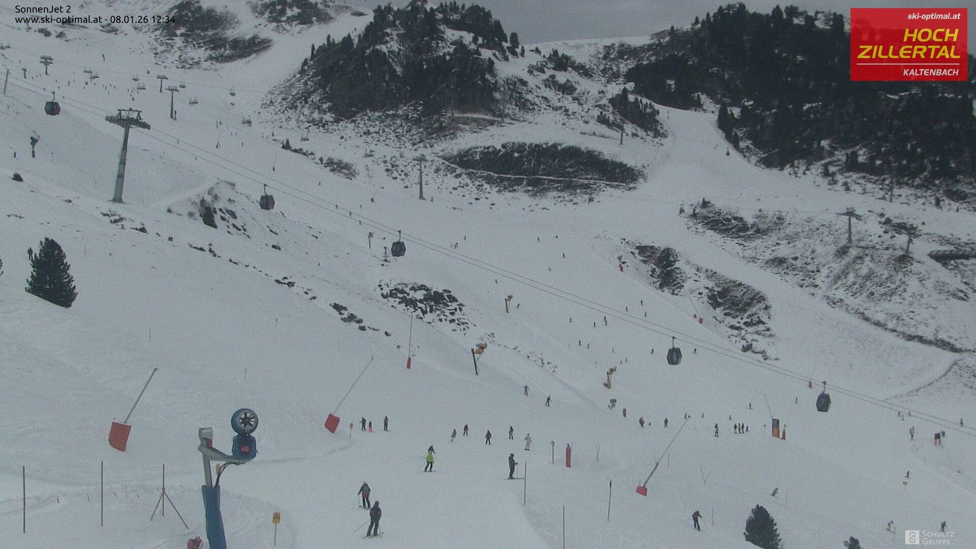 Archiv Foto Webcam Hochzillertal: Blick zum Sonnjet 2