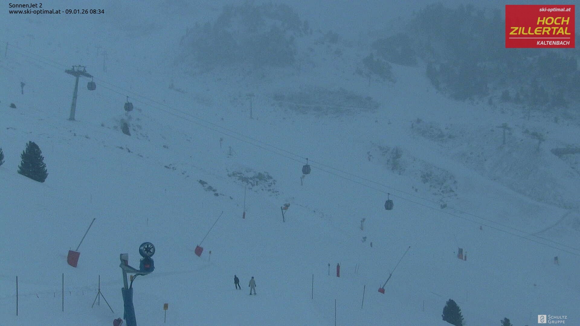 Archiv Foto Webcam Hochzillertal: Blick zum Sonnjet 2