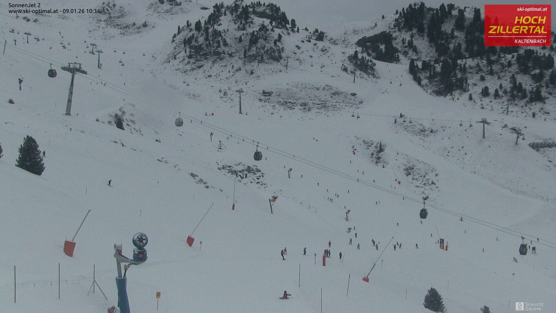 Archiv Foto Webcam Hochzillertal: Blick zum Sonnjet 2