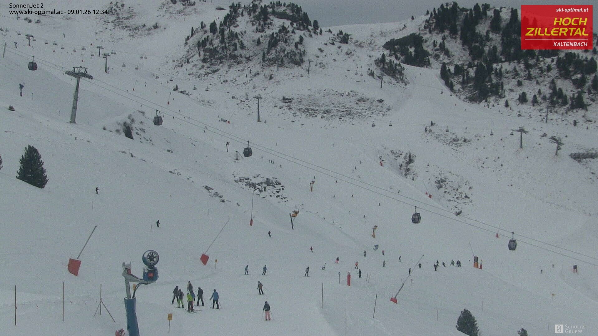 Archiv Foto Webcam Hochzillertal: Blick zum Sonnjet 2