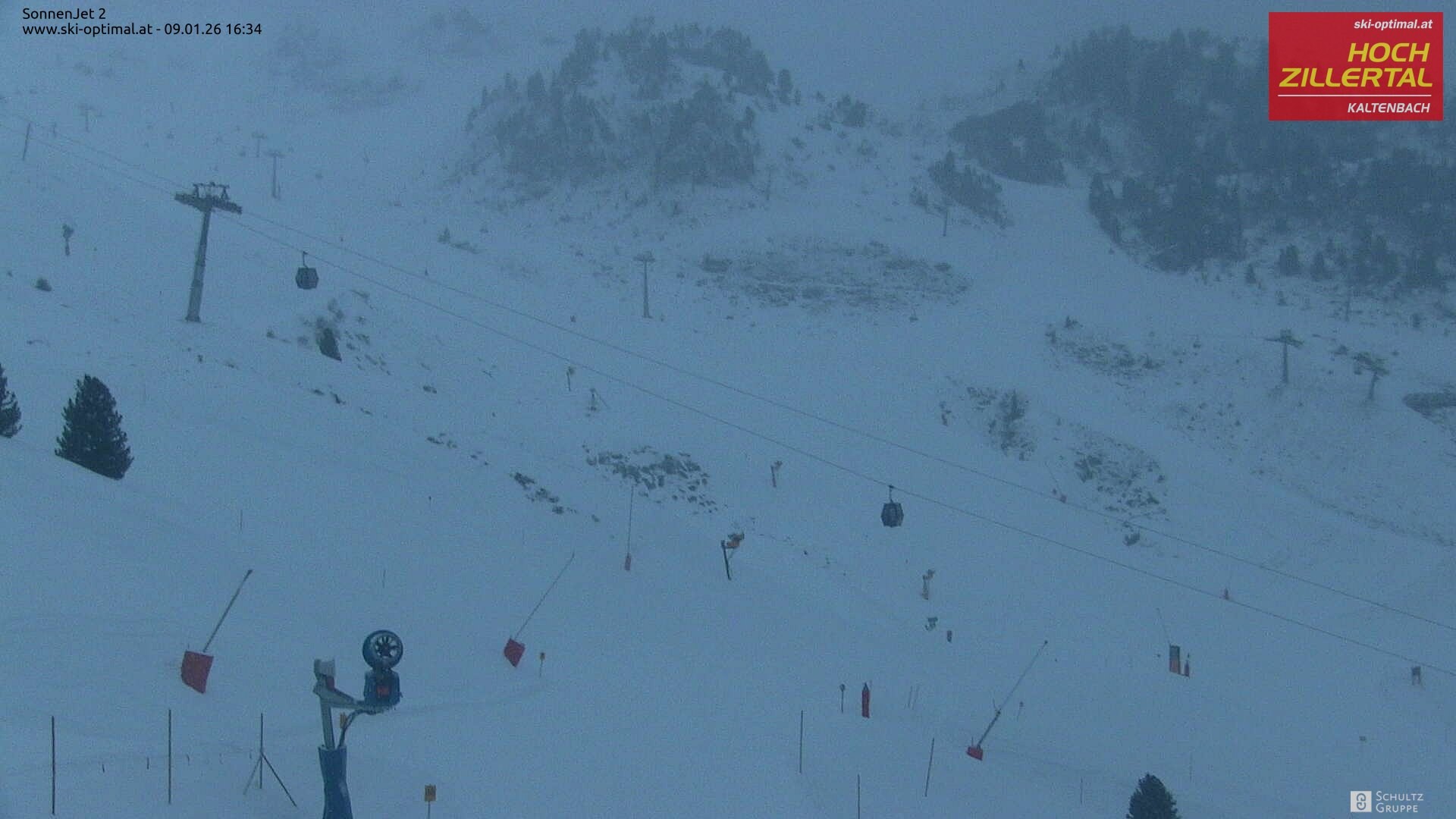 Archiv Foto Webcam Hochzillertal: Blick zum Sonnjet 2