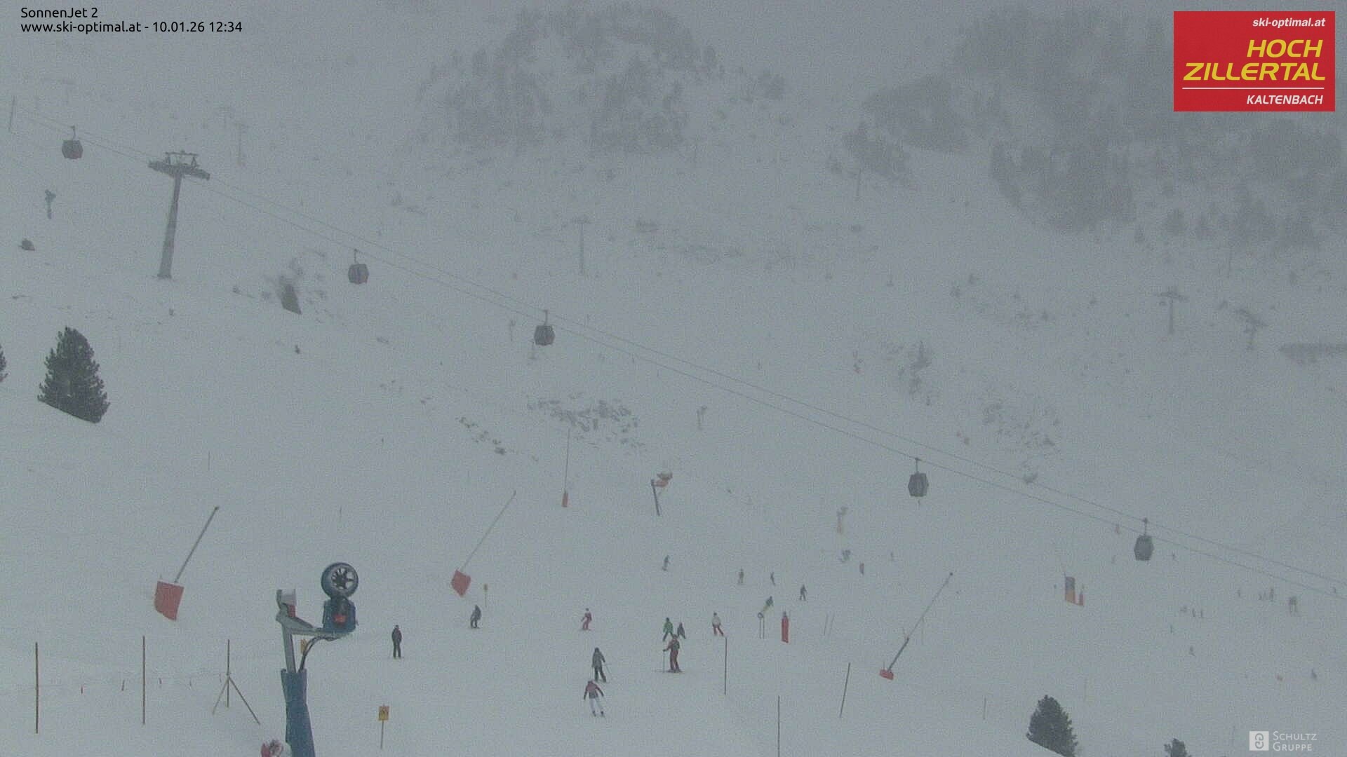 Archived image Hochzillertal - Webcam Sonnenjet 2