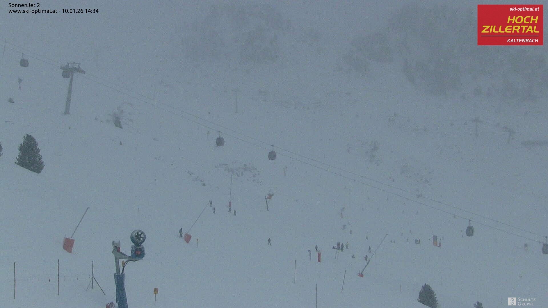 Archived image Hochzillertal - Webcam Sonnenjet 2