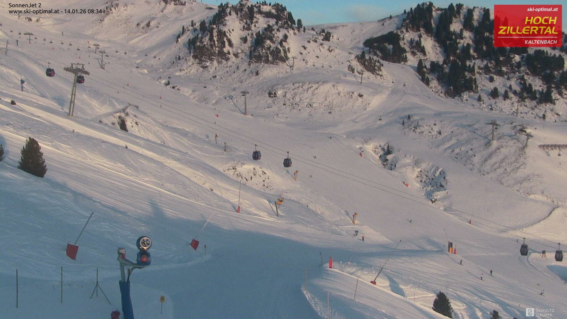 Archiv Foto Webcam Hochzillertal: Blick zum Sonnjet 2