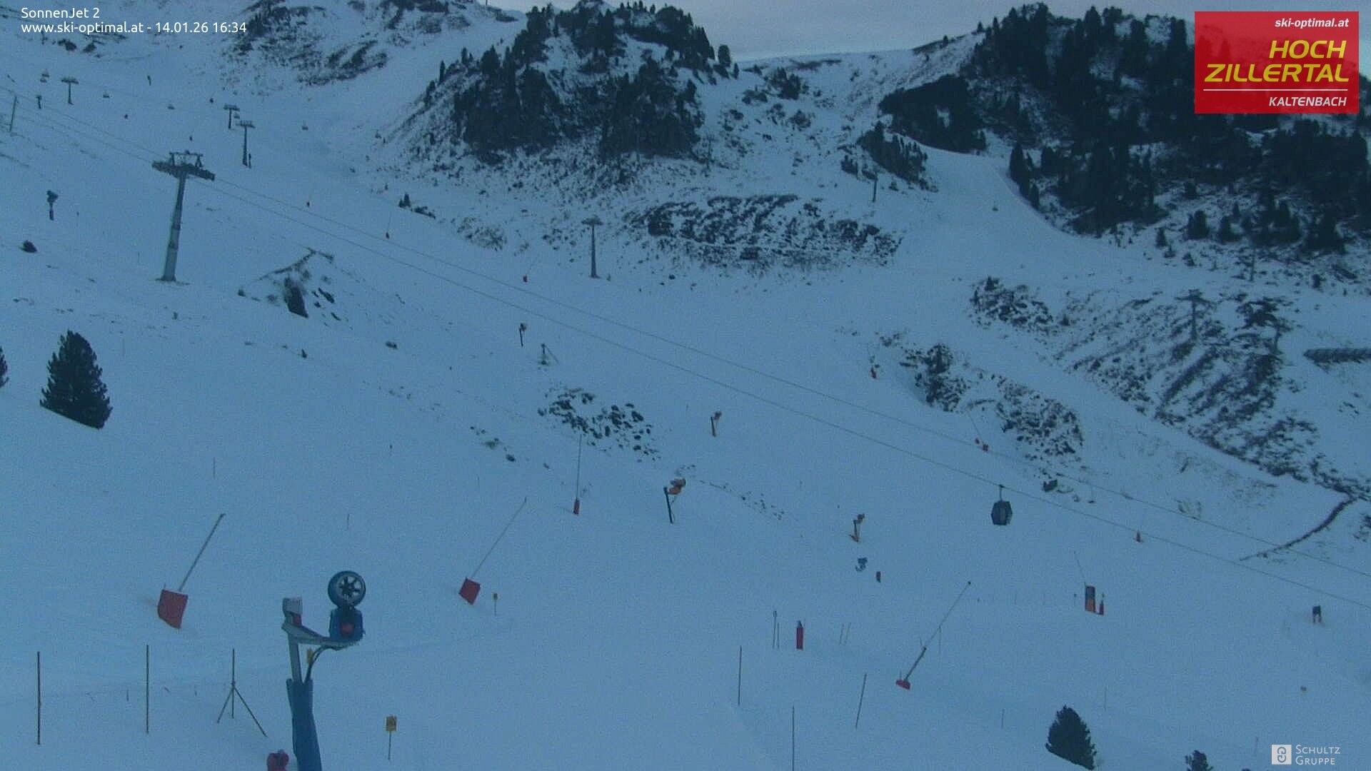 Archiv Foto Webcam Hochzillertal: Blick zum Sonnjet 2