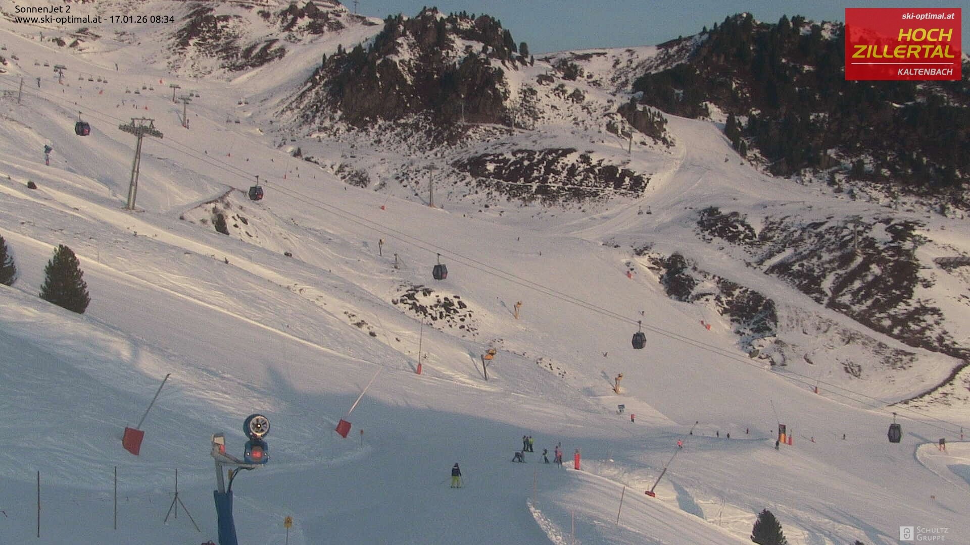 Archiv Foto Webcam Hochzillertal: Blick zum Sonnjet 2