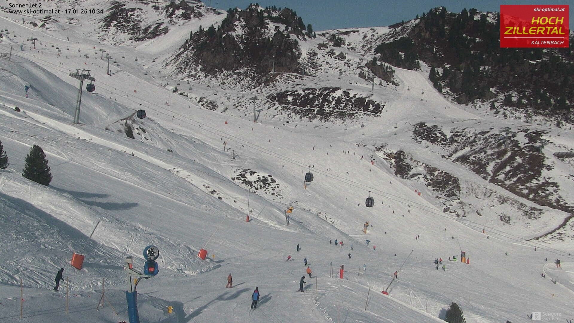 Archiv Foto Webcam Hochzillertal: Blick zum Sonnjet 2