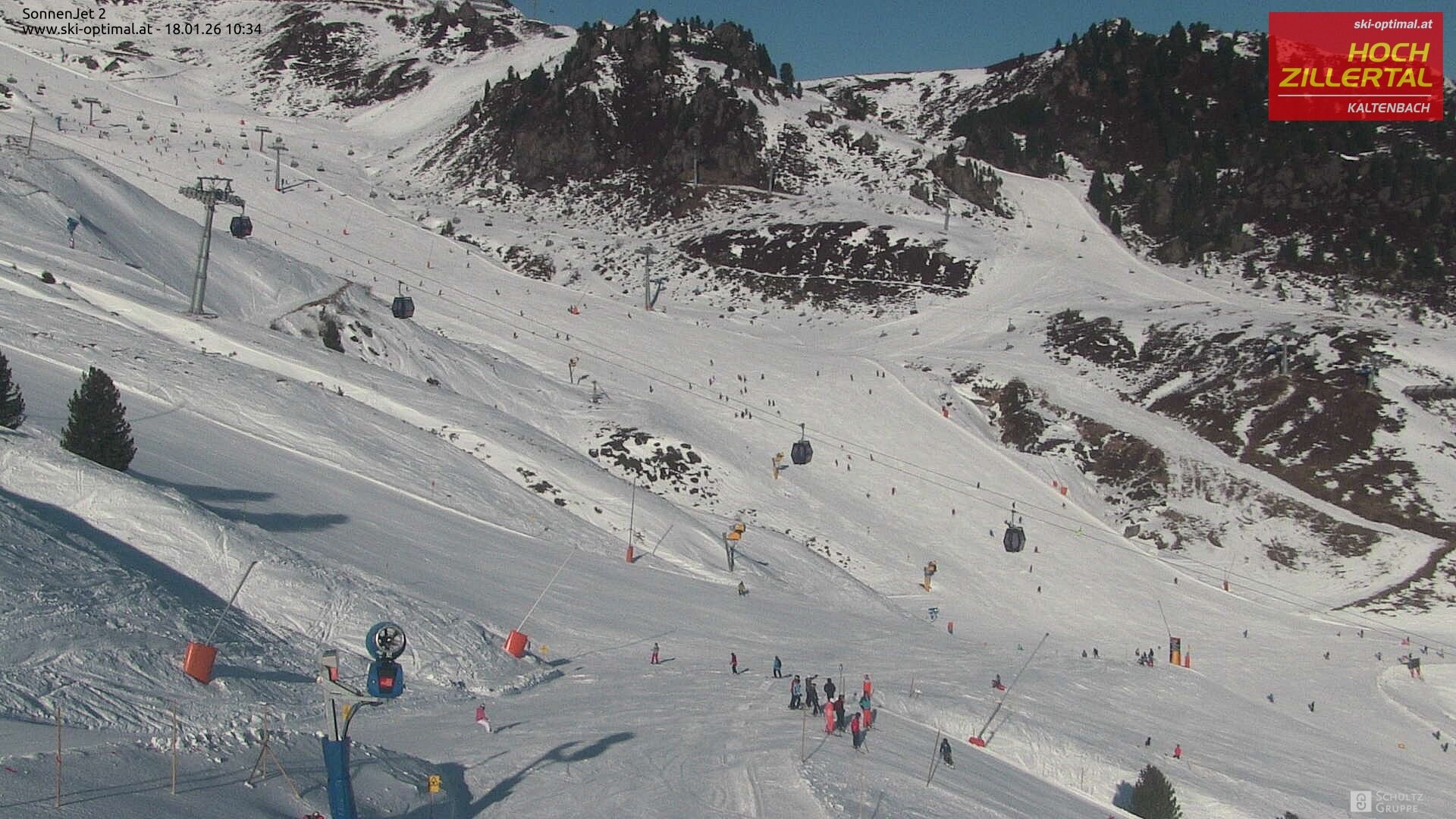 Archiv Foto Webcam Hochzillertal: Blick zum Sonnjet 2