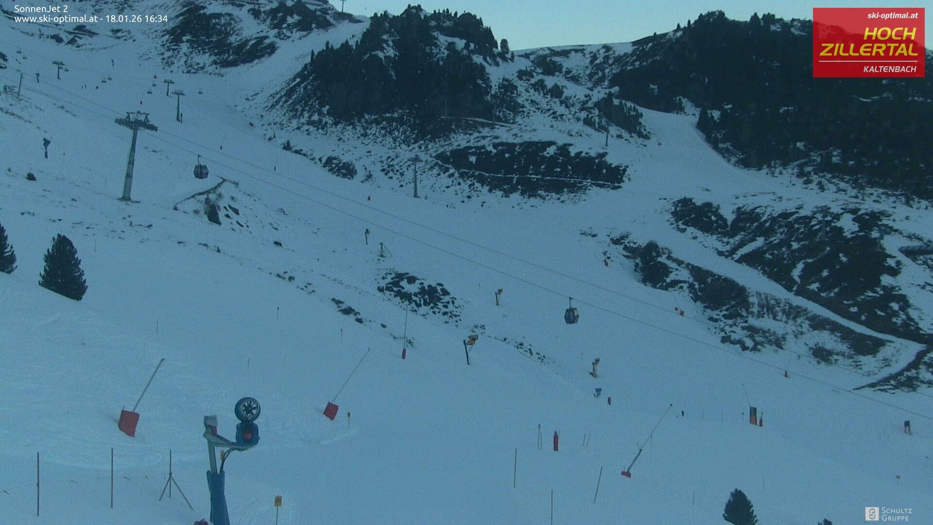 Archiv Foto Webcam Hochzillertal: Blick zum Sonnjet 2