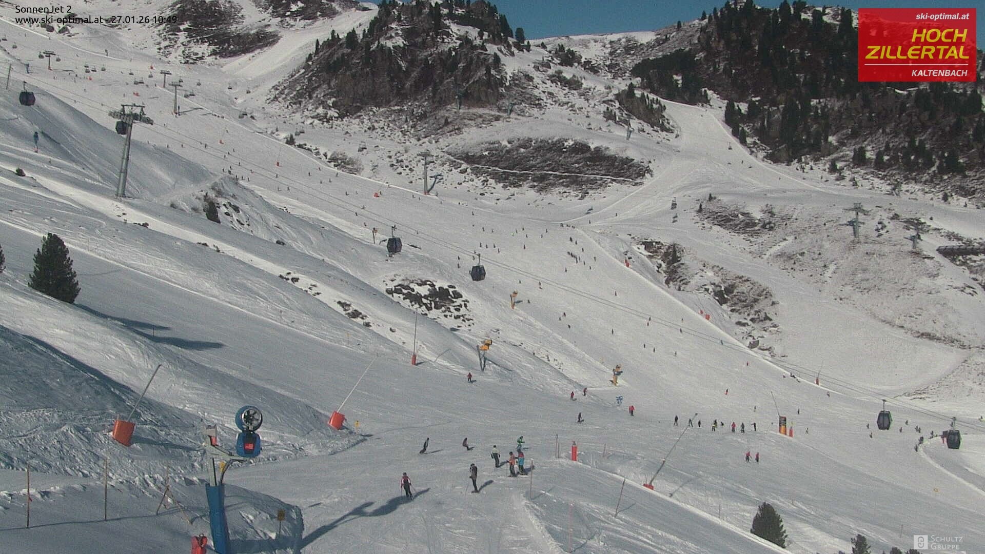Archiv Foto Webcam Hochzillertal: Blick zum Sonnjet 2