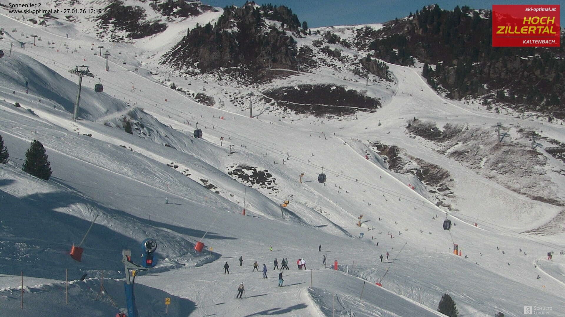 Archiv Foto Webcam Hochzillertal: Blick zum Sonnjet 2