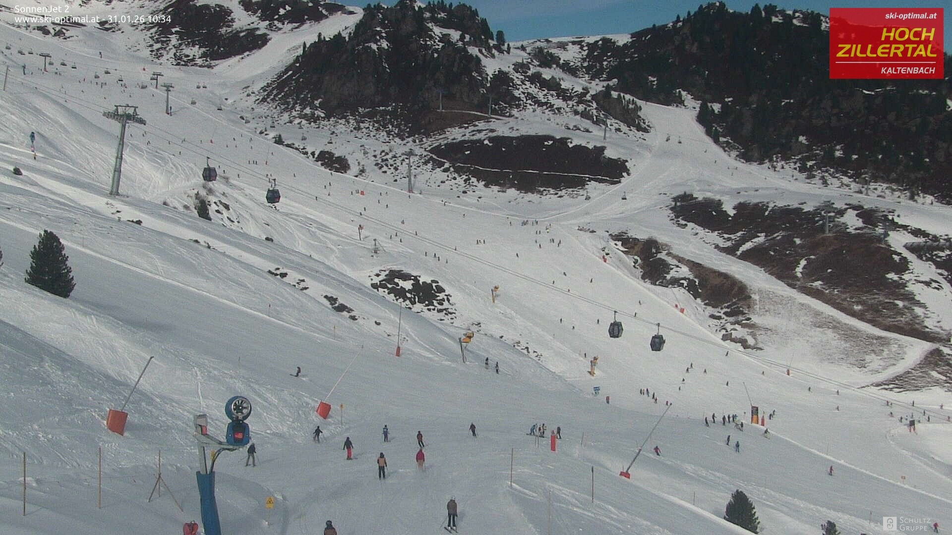 Archiv Foto Webcam Hochzillertal: Blick zum Sonnjet 2