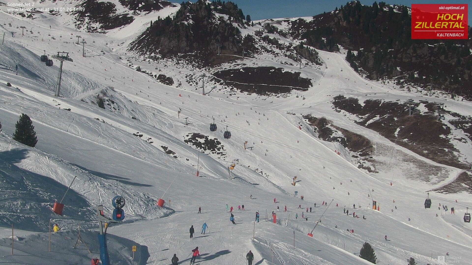 Archiv Foto Webcam Hochzillertal: Blick zum Sonnjet 2