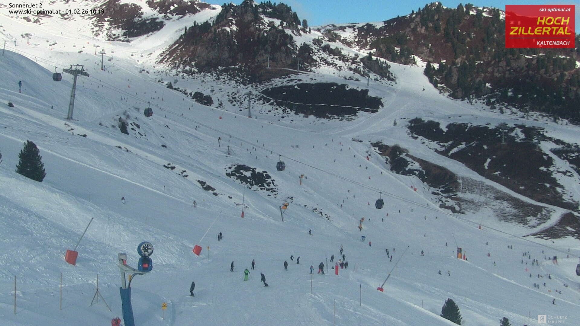 Archiv Foto Webcam Hochzillertal: Blick zum Sonnjet 2