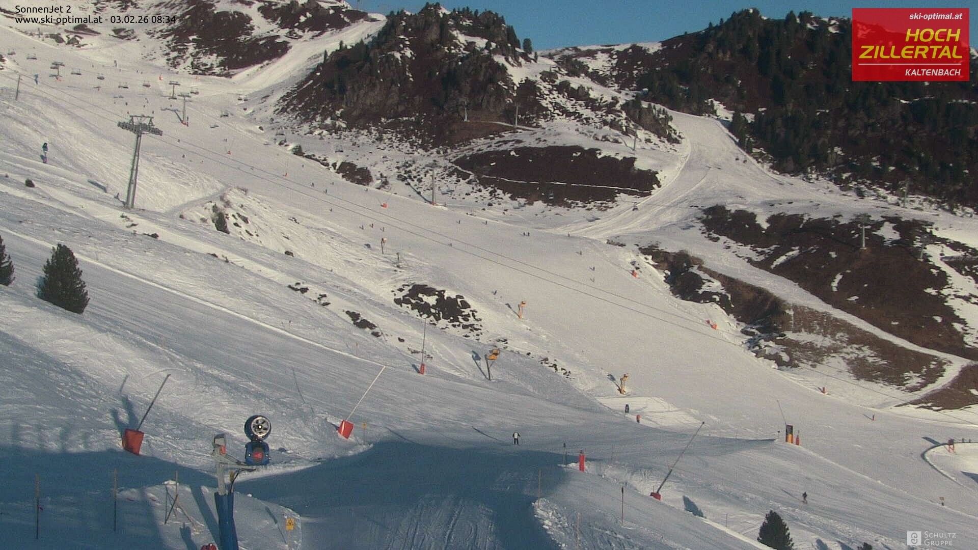 Archived image Hochzillertal - Webcam Sonnenjet 2