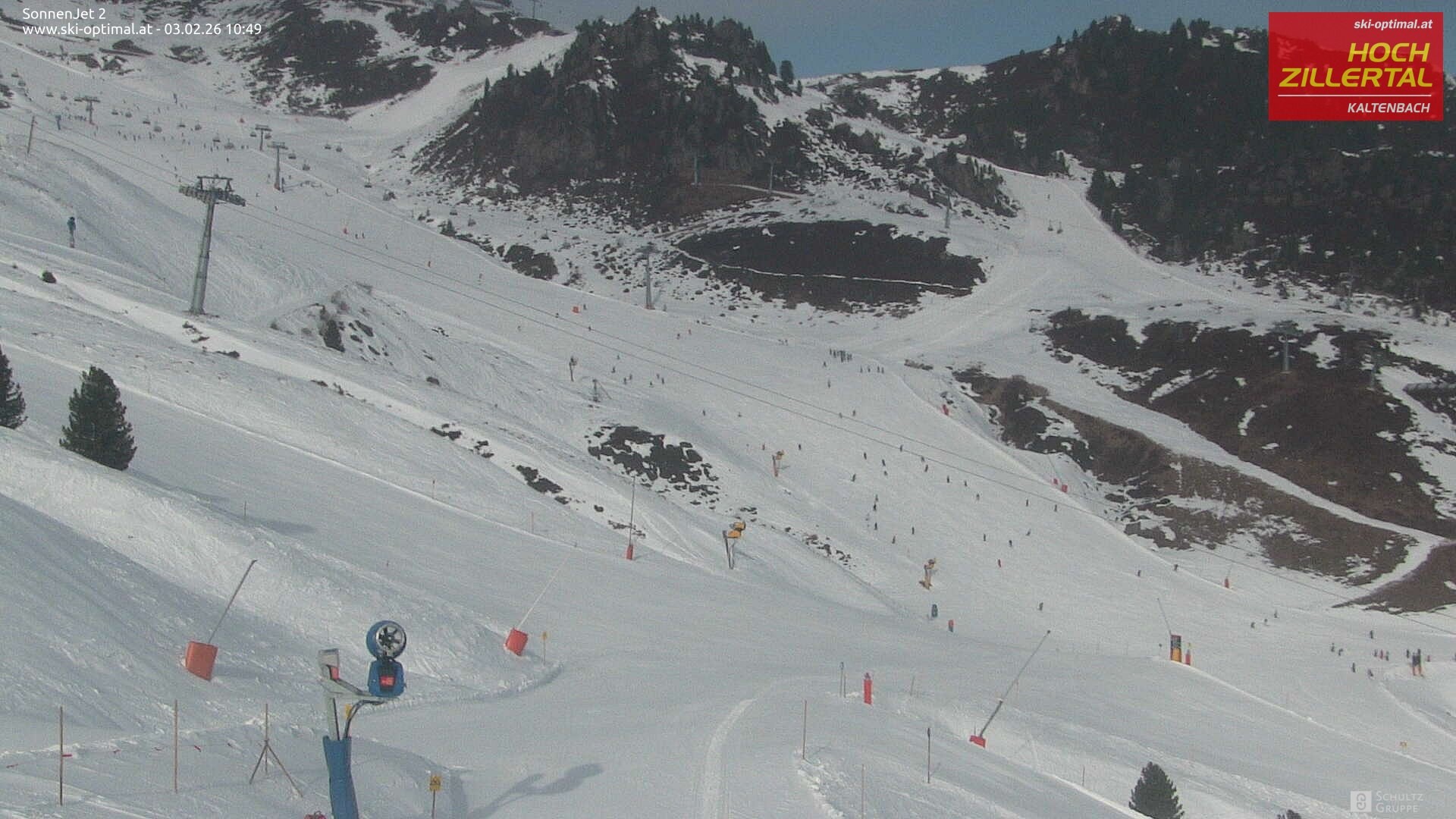 Archived image Hochzillertal - Webcam Sonnenjet 2