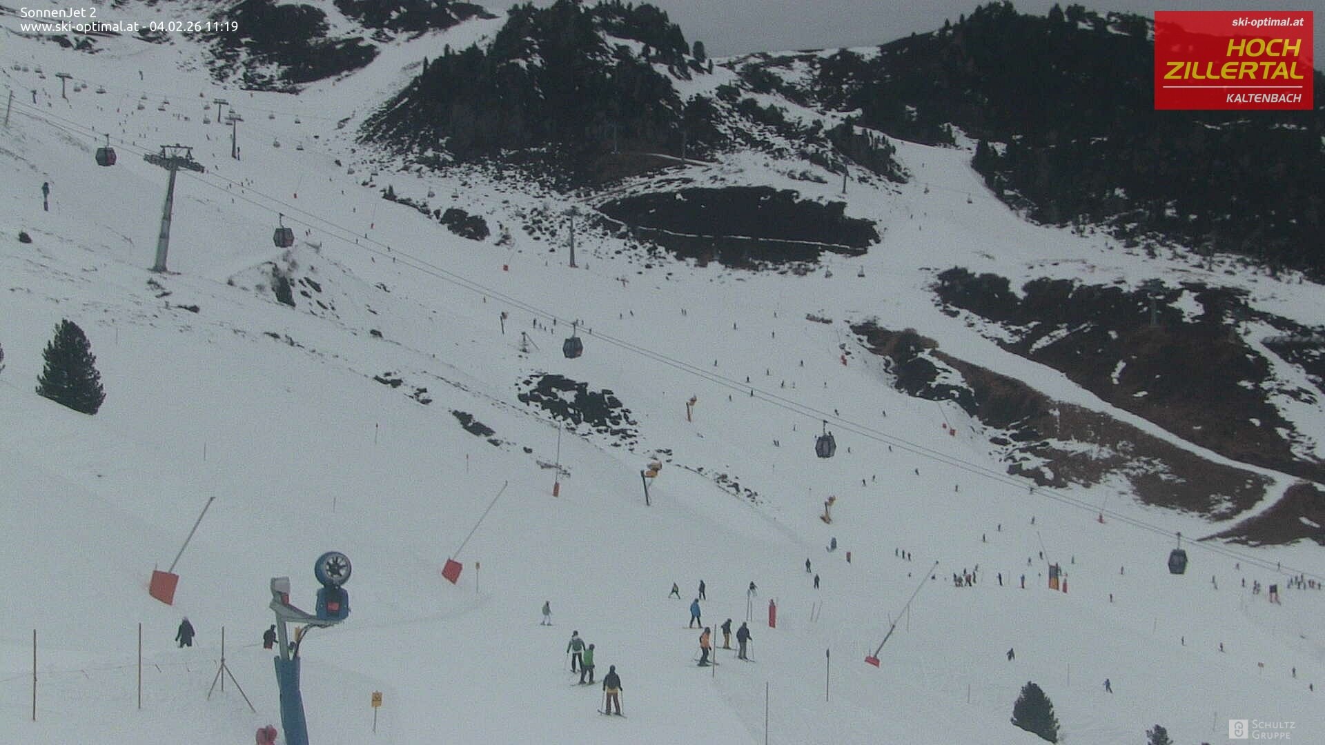 Archiv Foto Webcam Hochzillertal: Blick zum Sonnjet 2