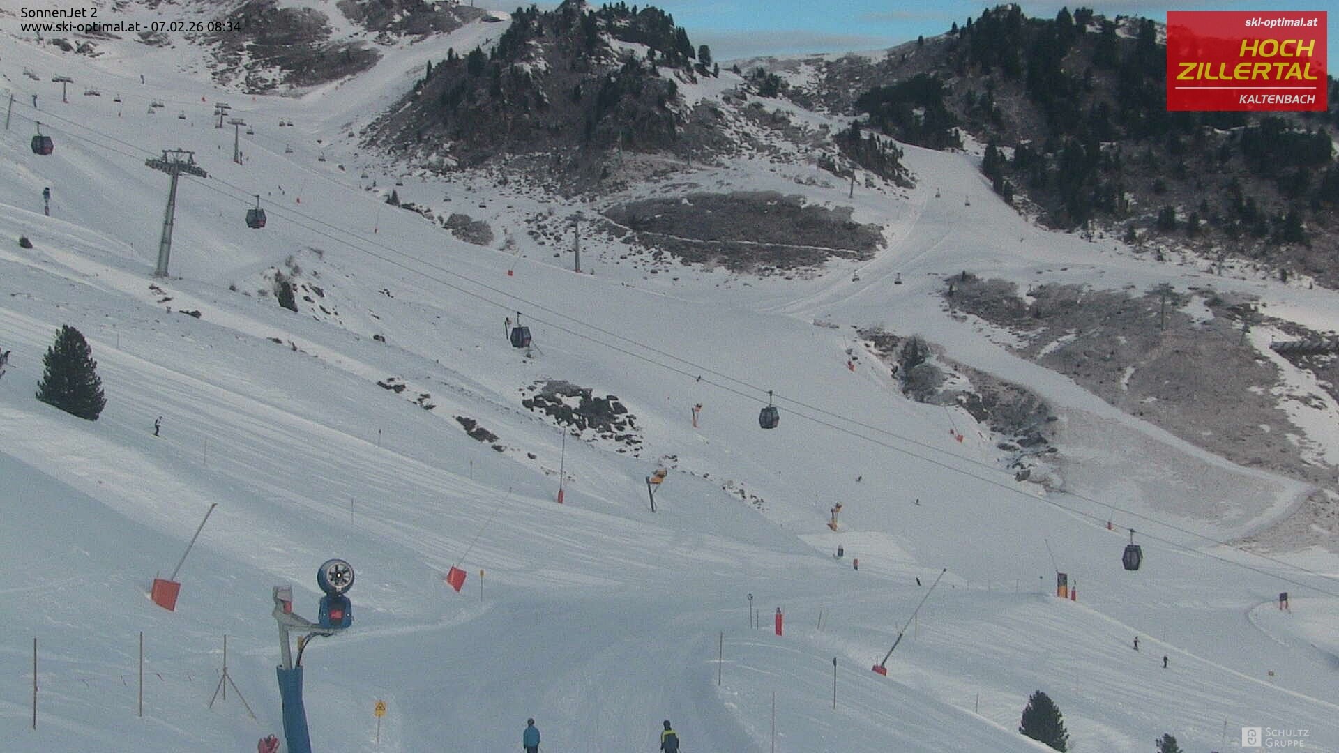 Archiv Foto Webcam Hochzillertal: Blick zum Sonnjet 2