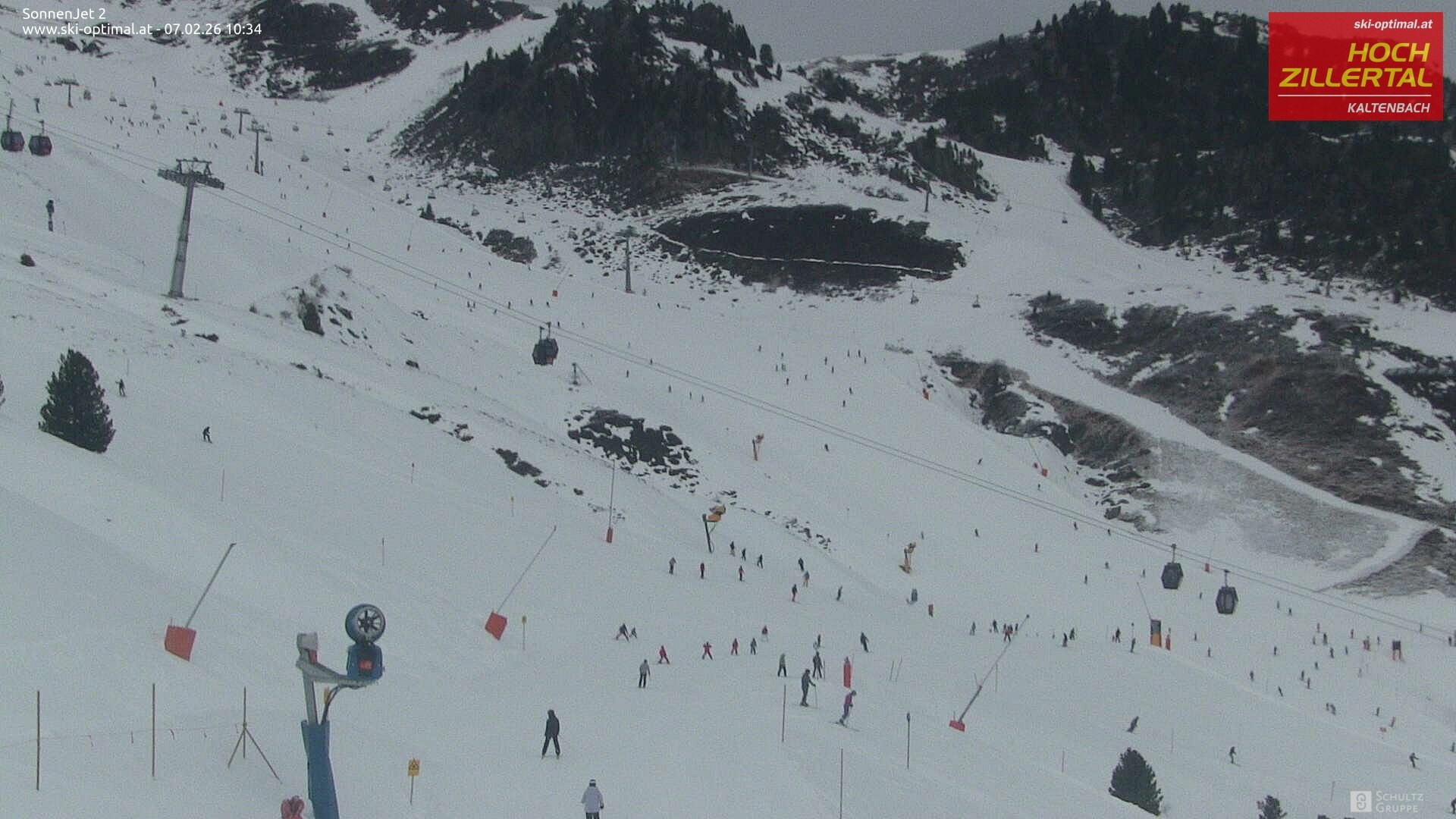 Archiv Foto Webcam Hochzillertal: Blick zum Sonnjet 2