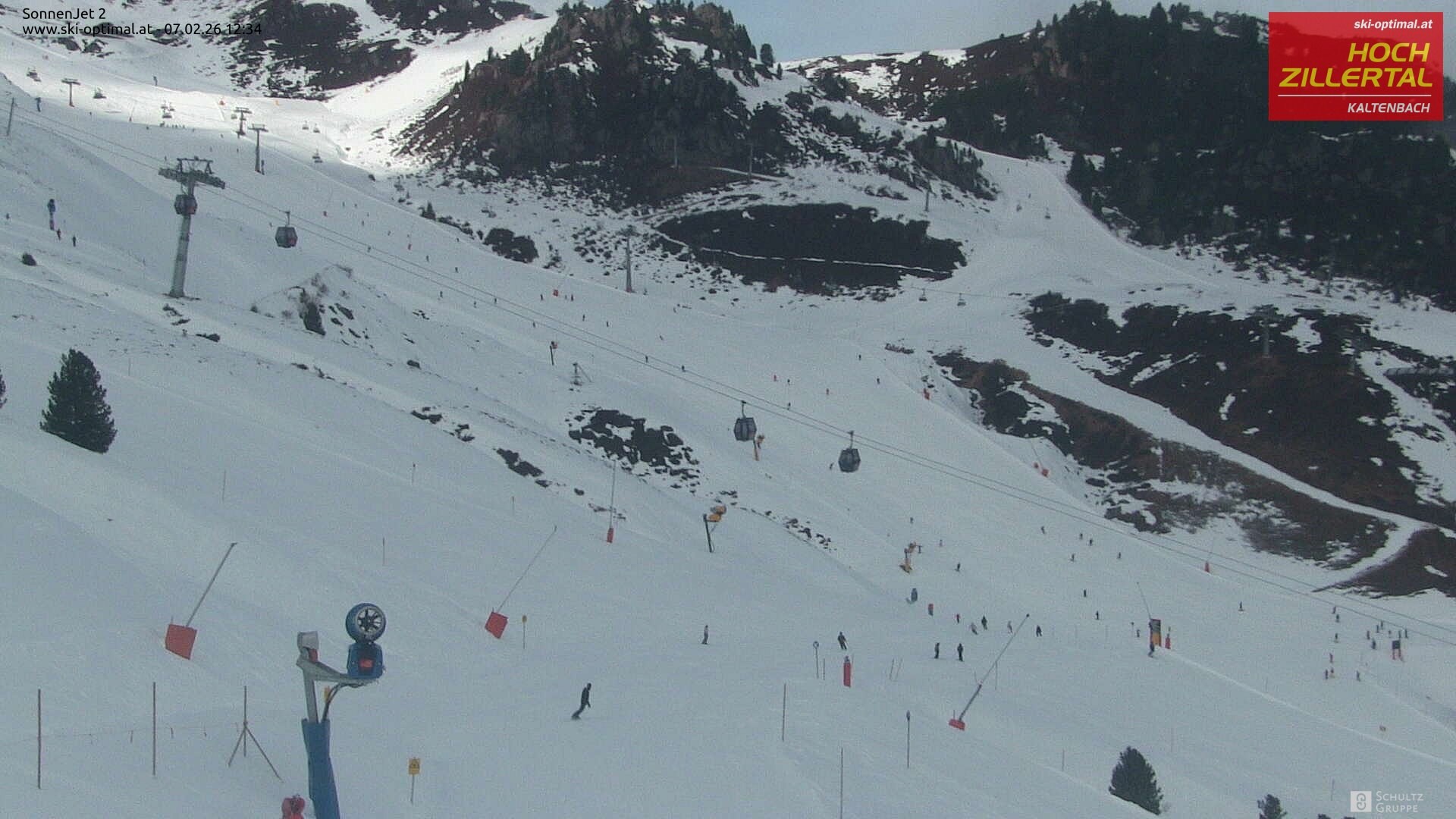 Archiv Foto Webcam Hochzillertal: Blick zum Sonnjet 2