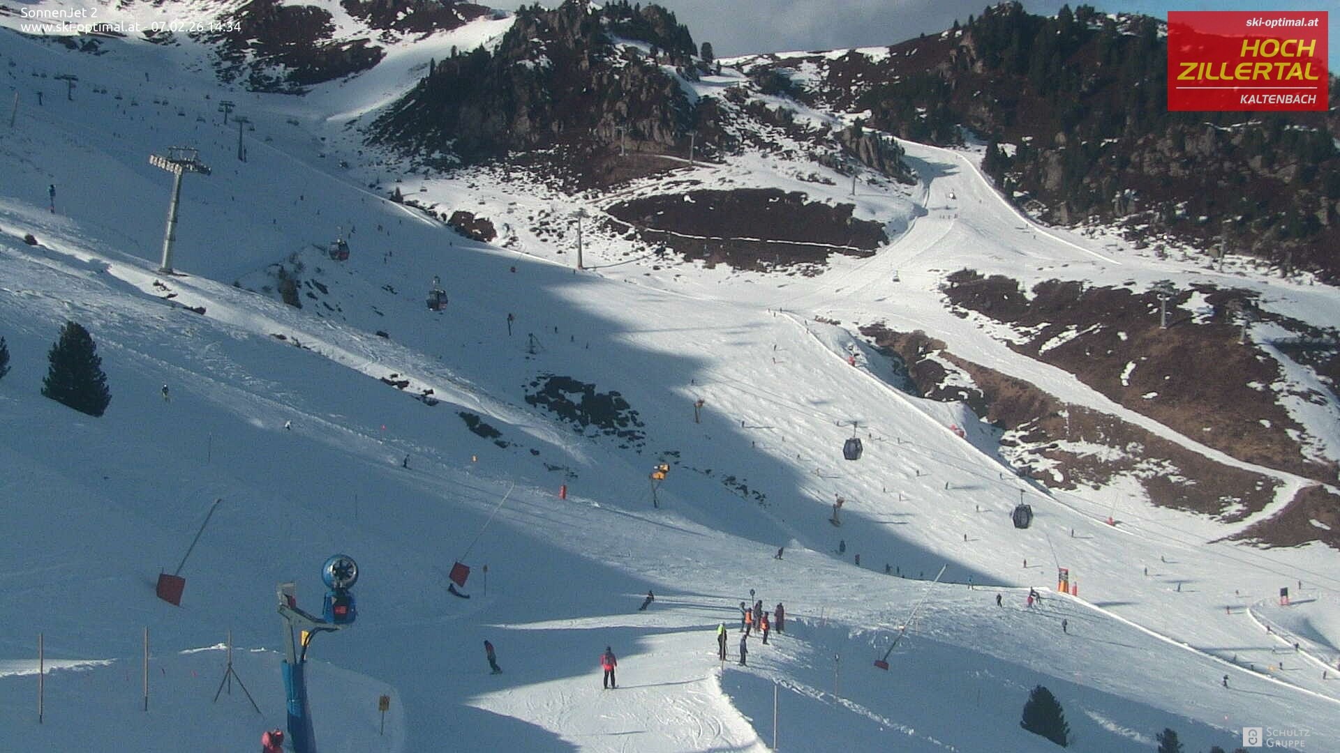 Archiv Foto Webcam Hochzillertal: Blick zum Sonnjet 2