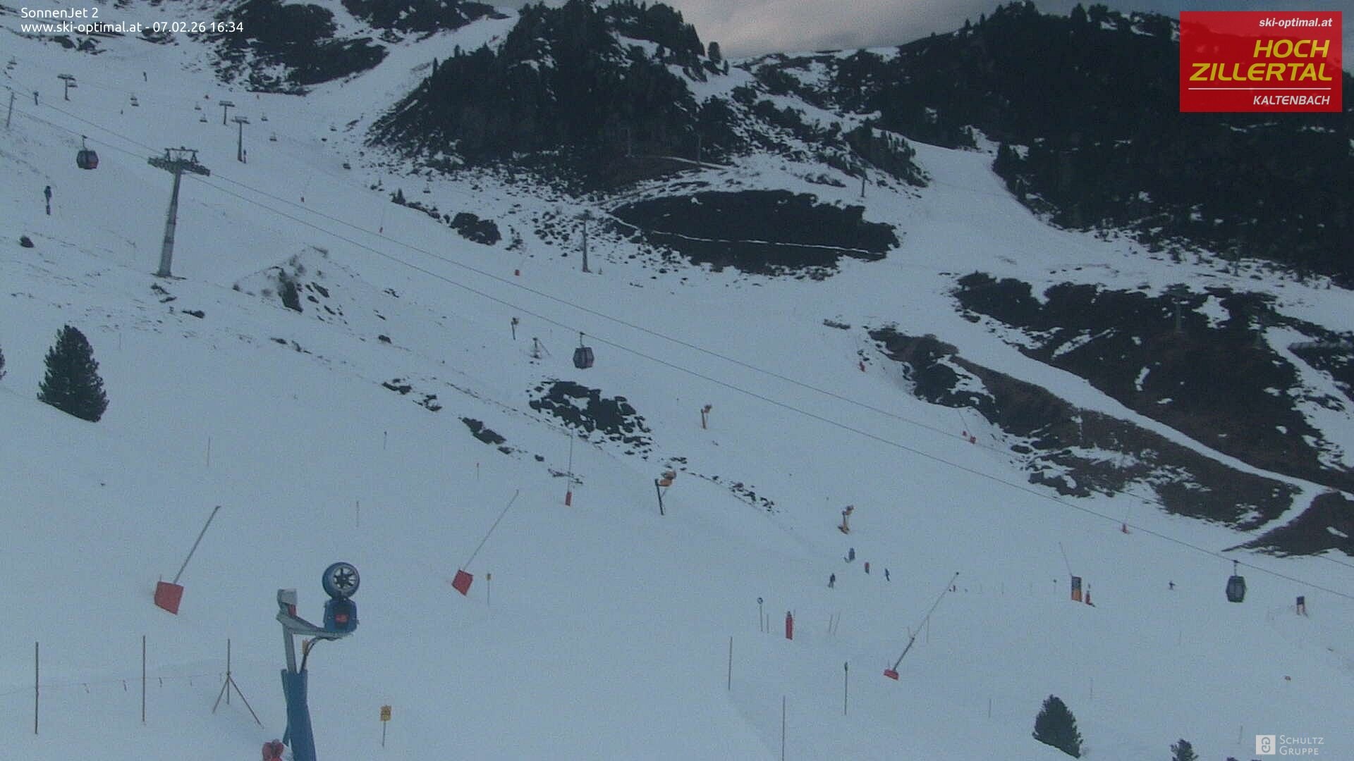 Archiv Foto Webcam Hochzillertal: Blick zum Sonnjet 2