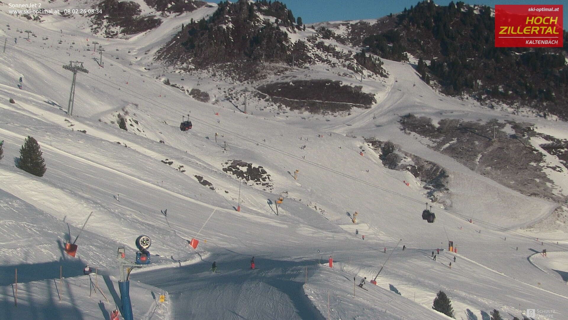 Archiv Foto Webcam Hochzillertal: Blick zum Sonnjet 2